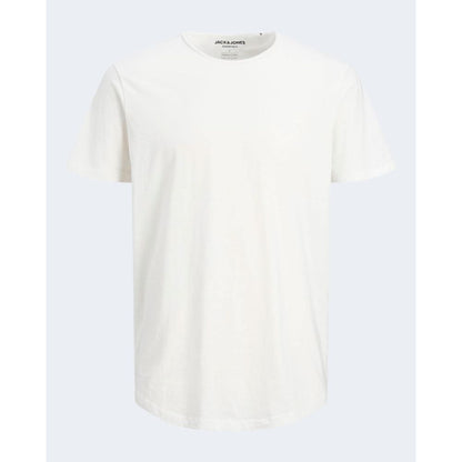 Jack Jones – Cremefarbenes T-Shirt aus Bio-Baumwolle