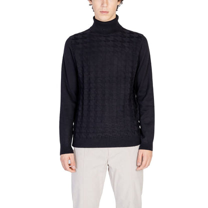 Antony Morato Rollkragenpullover aus schwarzer Baumwolle