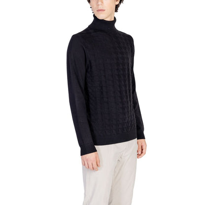 Antony Morato Rollkragenpullover aus schwarzer Baumwolle