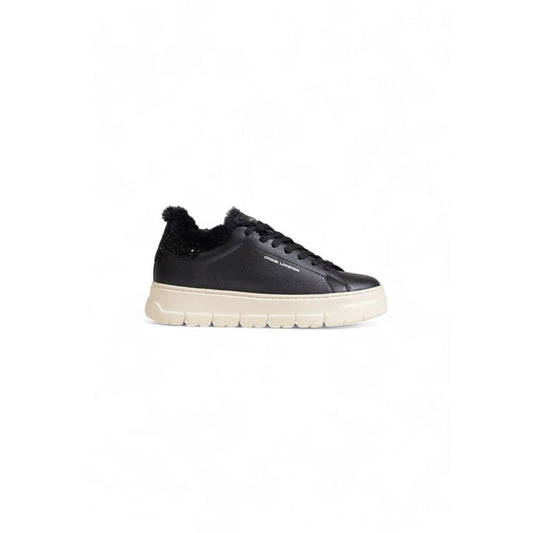 Crime London – Schwarze Leder-Sneaker