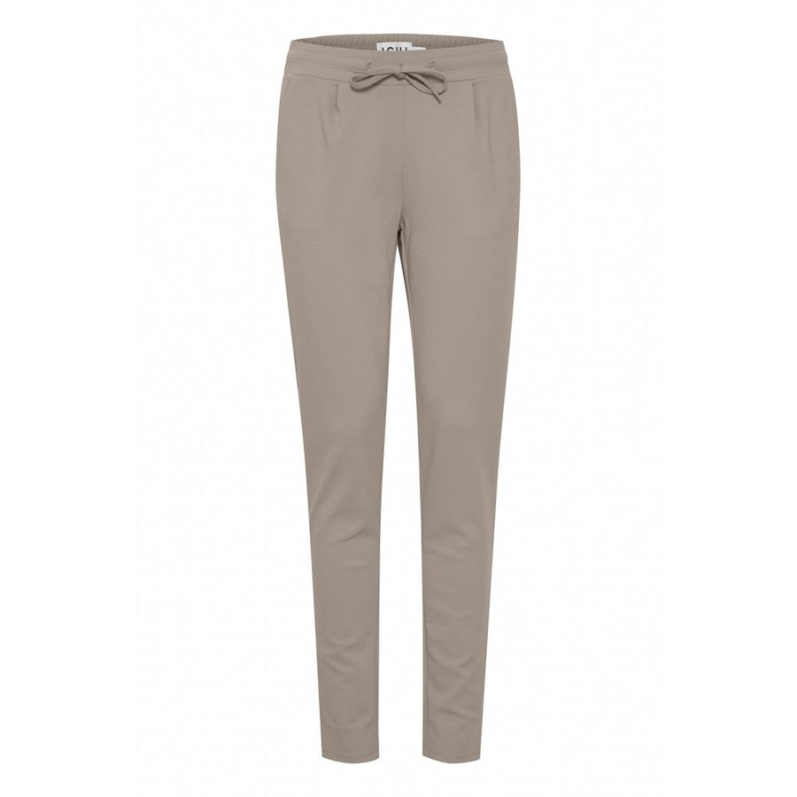 ICHI Gray Polyester Pant