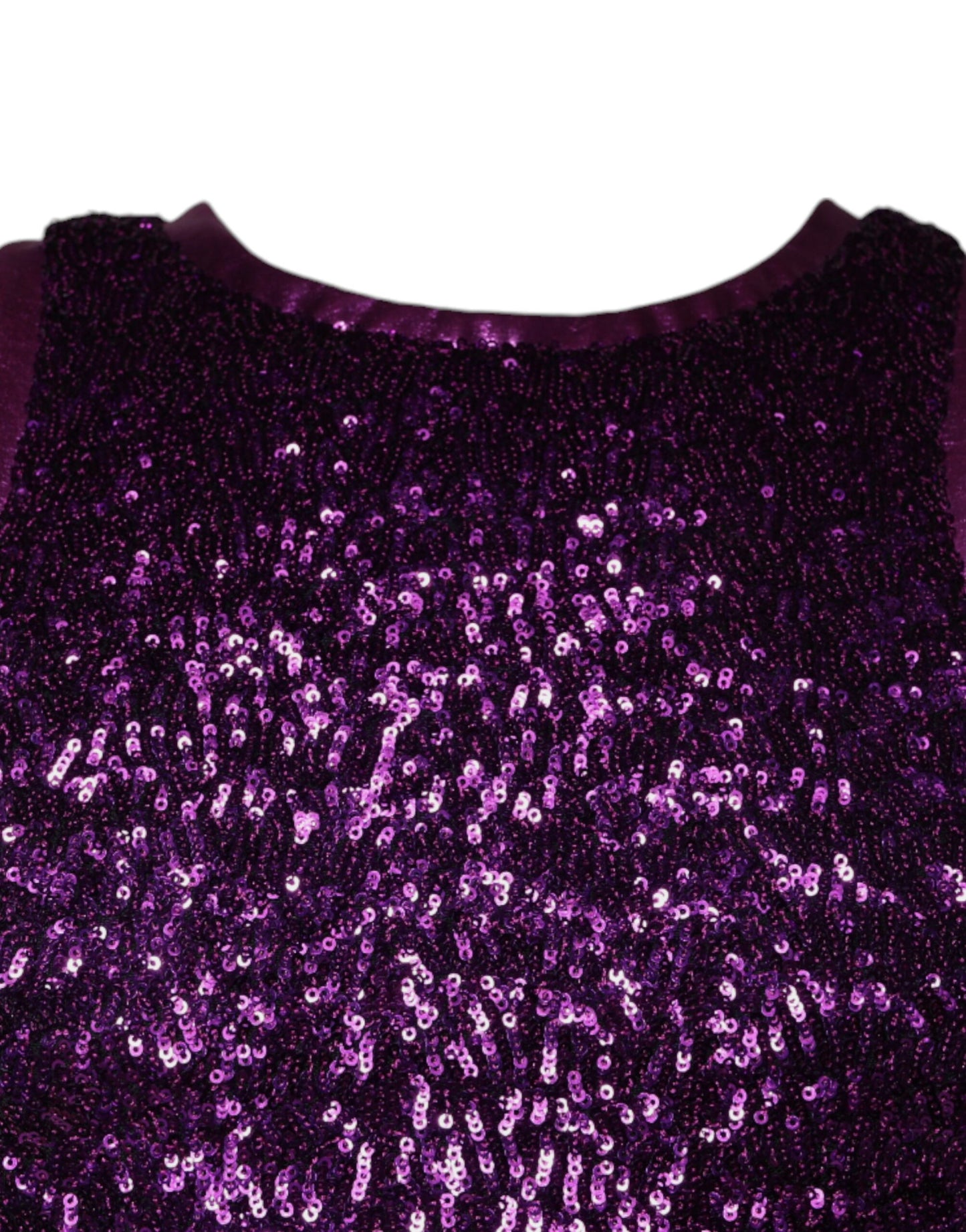 Dolce &amp; Gabbana Lila Pailletten Rundhals ärmelloses T-Shirt