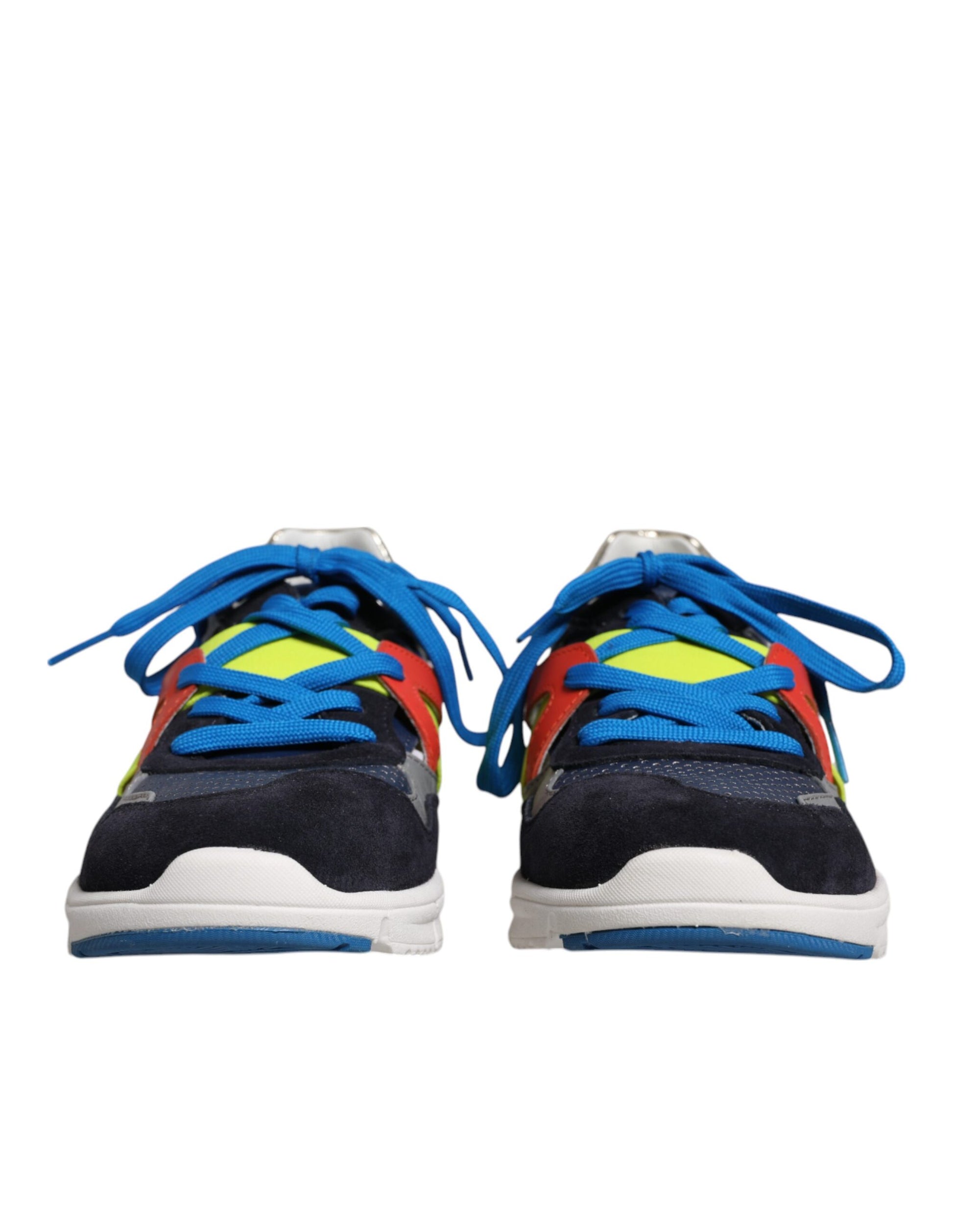 Dolce &amp; Gabbana Mehrfarbige Low-Top-Sneakers aus Wildleder