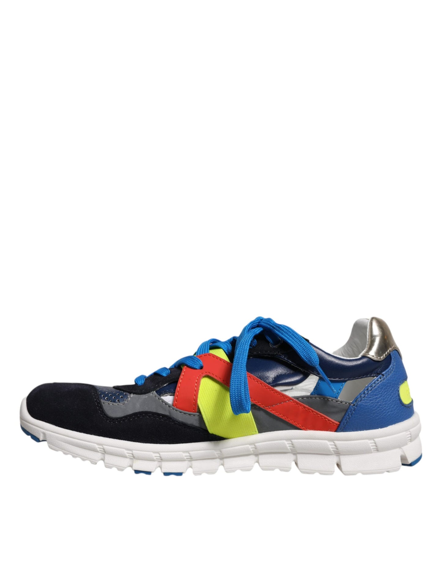 Dolce &amp; Gabbana Mehrfarbige Low-Top-Sneakers aus Wildleder