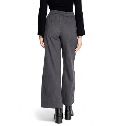 Jacqueline De Yong Gray Cotton Pant