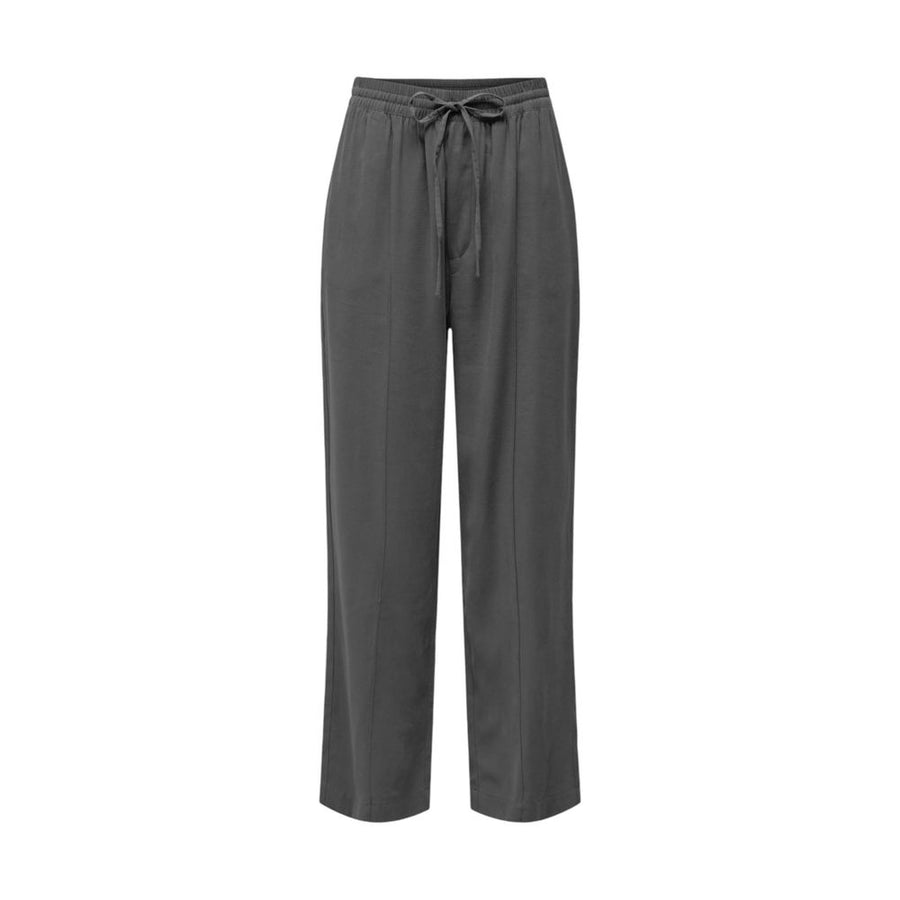 Jacqueline De Yong Gray Viscose Pant
