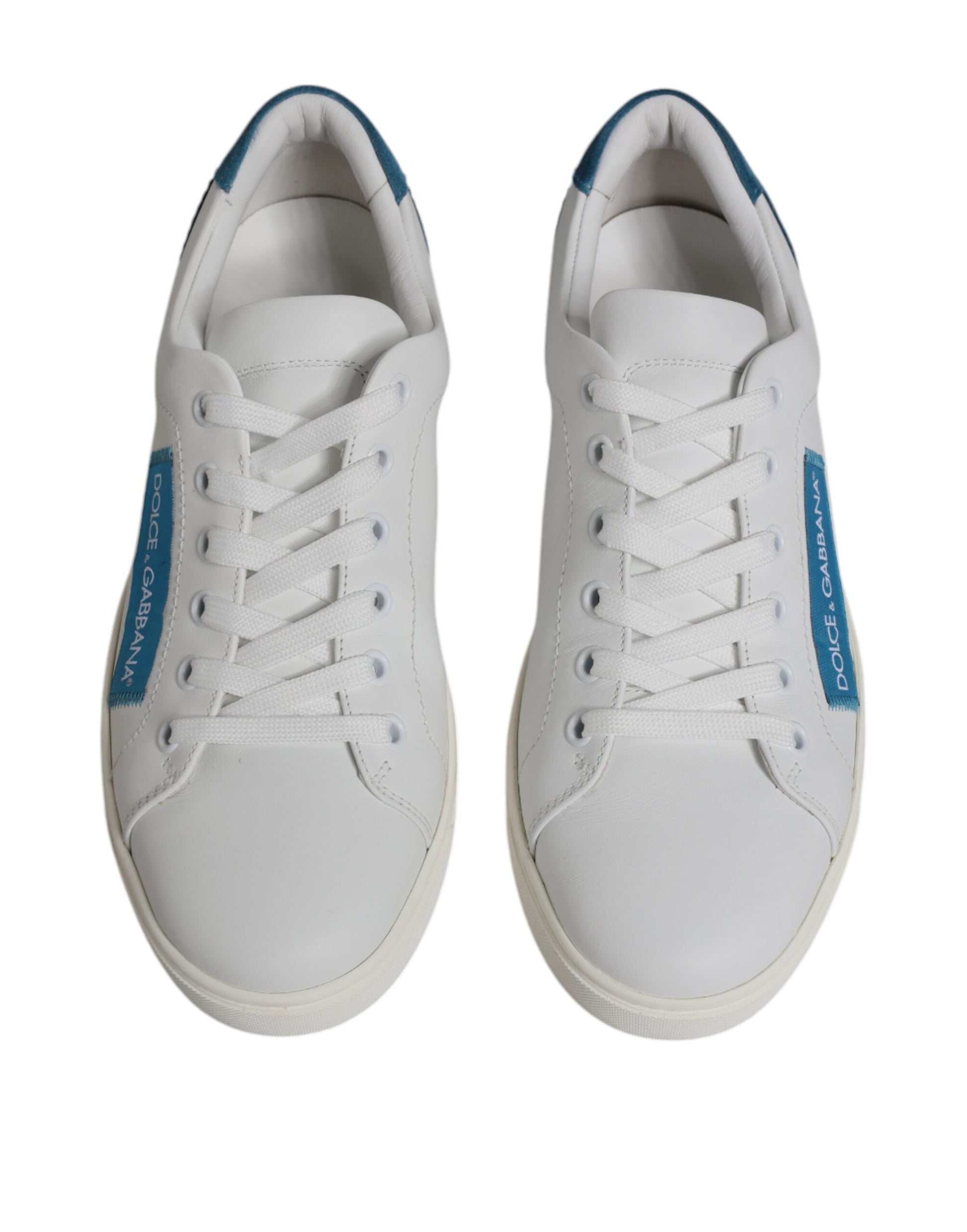 Dolce &amp; Gabbana – Weiße London-Sneakers aus Kalbsleder