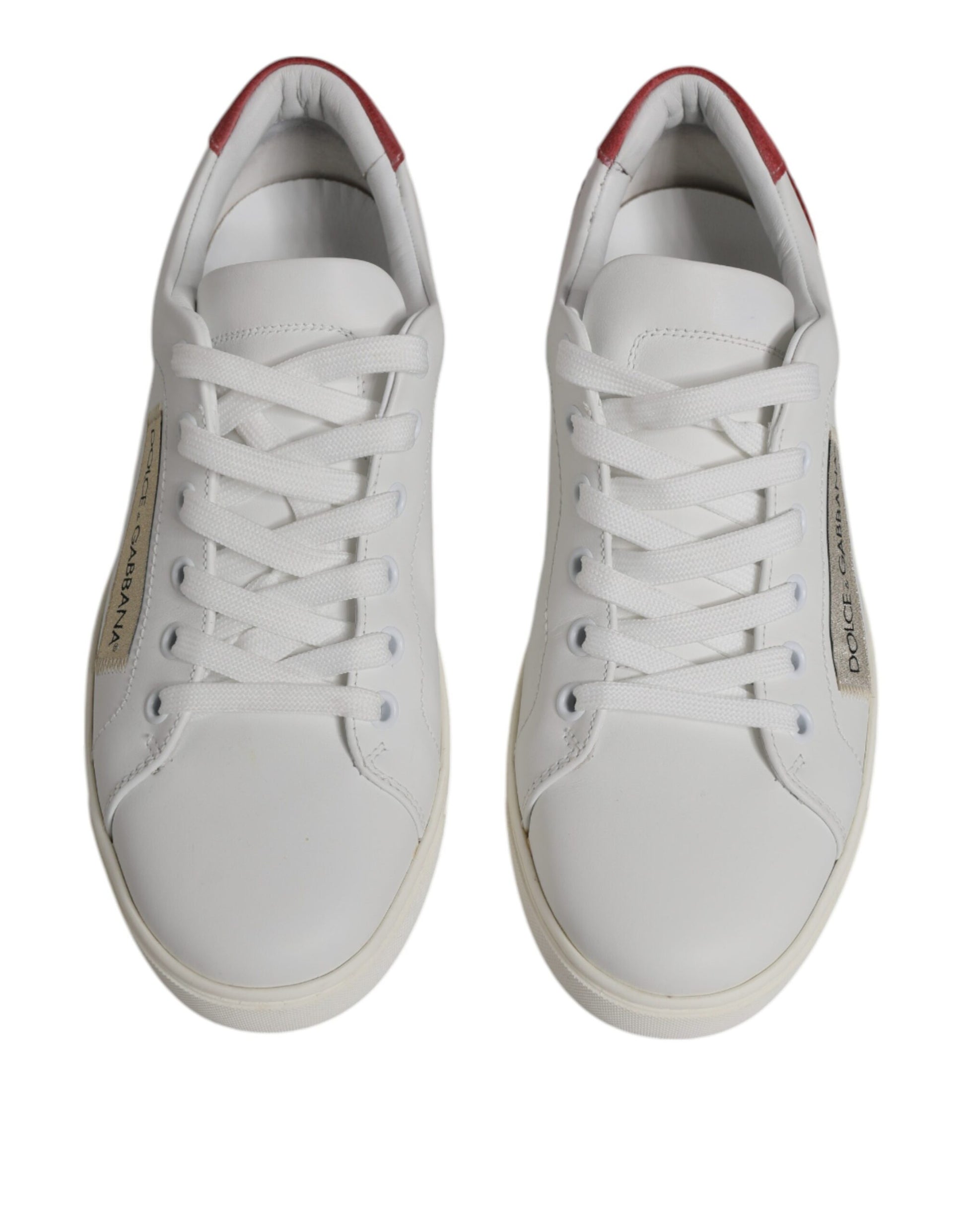 Dolce &amp; Gabbana – Weiße London-Sneakers aus Kalbsleder
