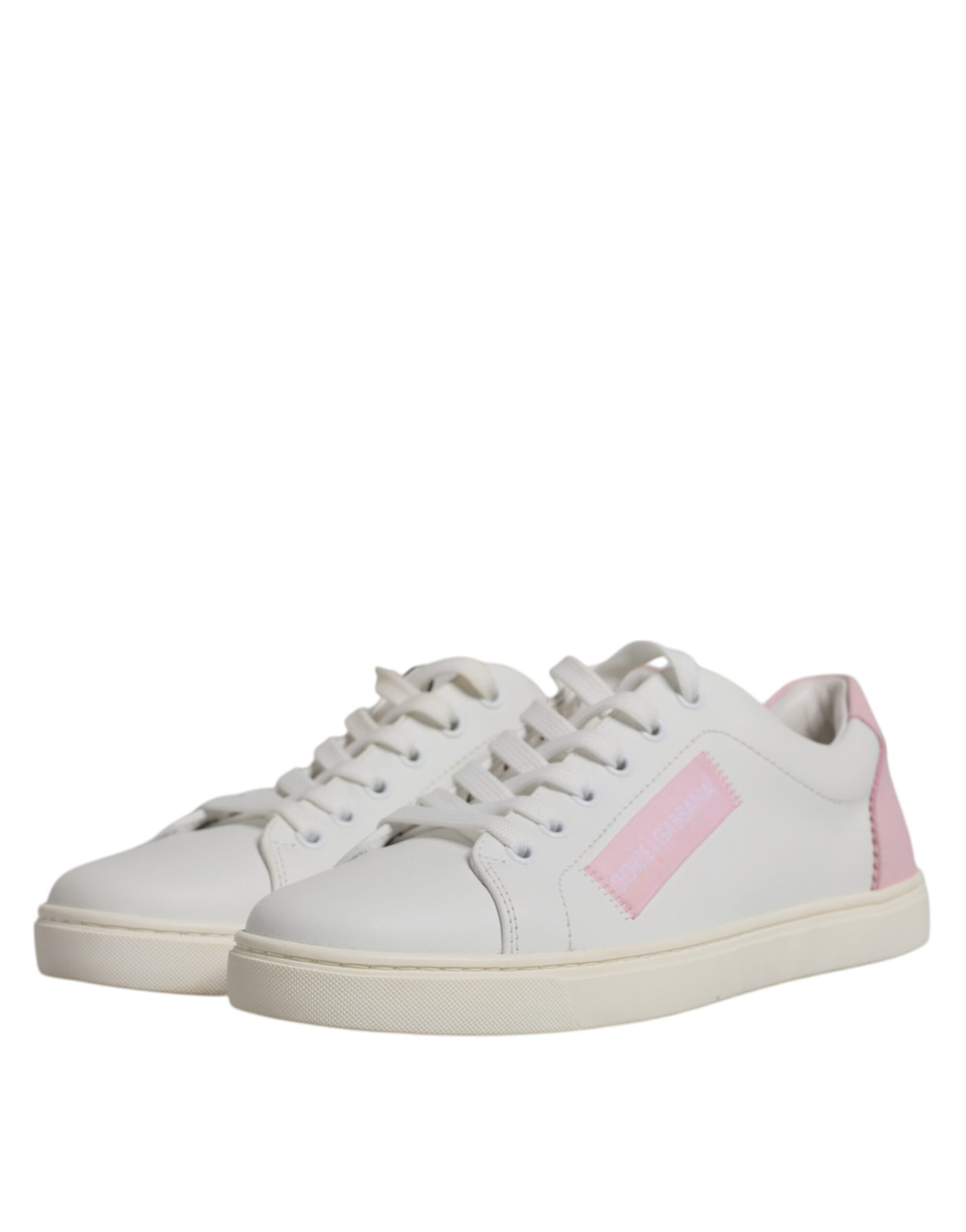 Dolce &amp; Gabbana – Weiße, klassische Sneakers aus Kalbsleder
