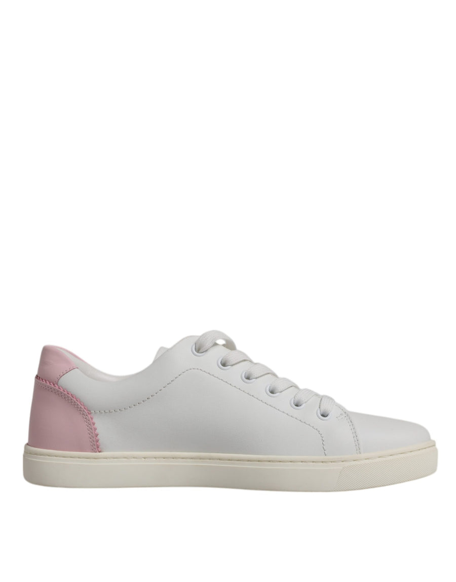 Dolce & Gabbana – Weiße, klassische Sneakers aus Kalbsleder