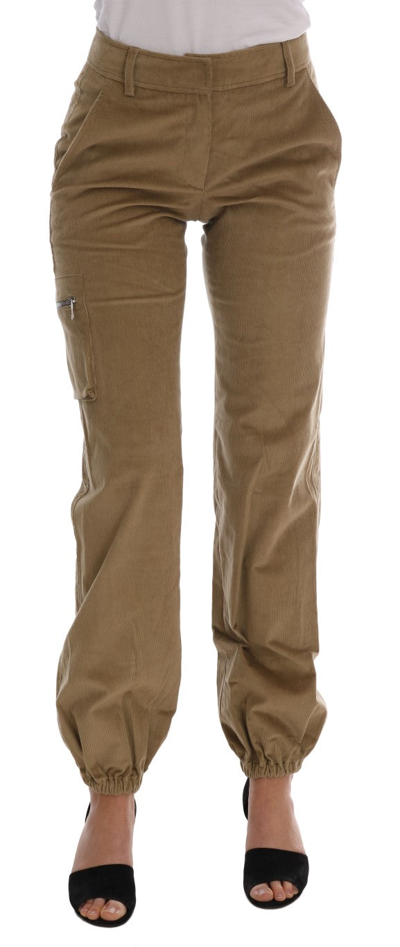 Beige Baumwoll-Cordhose von Ermanno Scervino