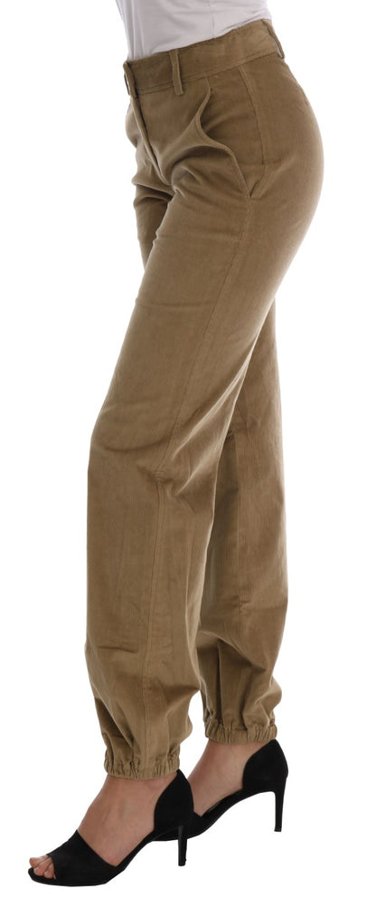 Beige Baumwoll-Cordhose von Ermanno Scervino