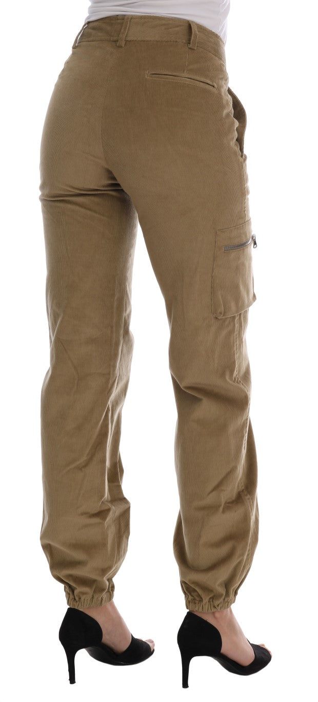 Beige Baumwoll-Cordhose von Ermanno Scervino