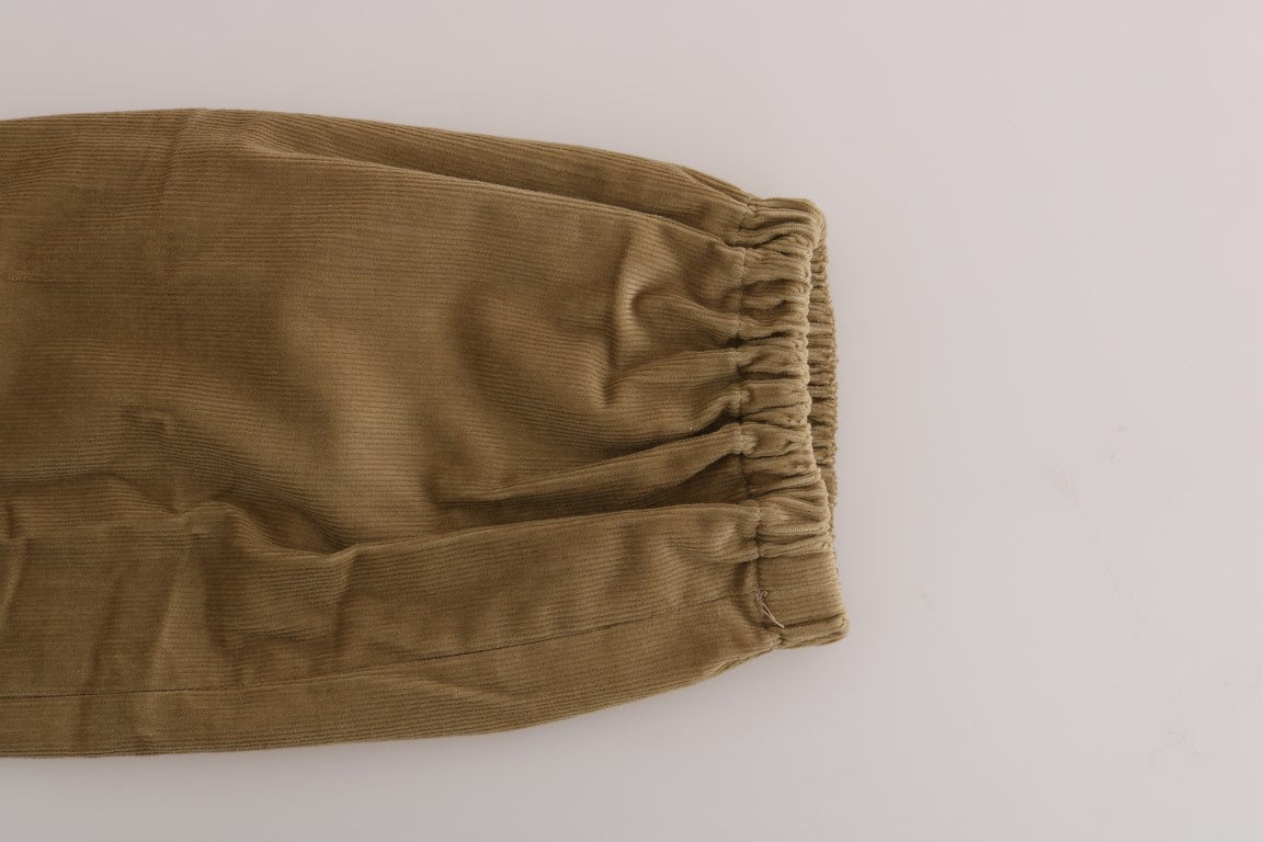 Beige Baumwoll-Cordhose von Ermanno Scervino