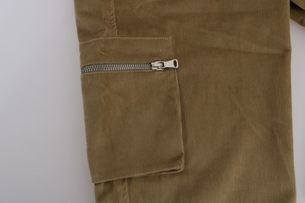 Beige Baumwoll-Cordhose von Ermanno Scervino