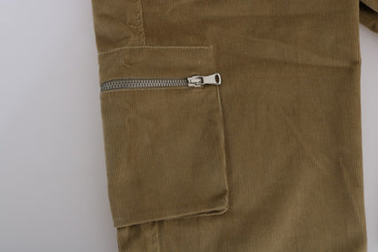 Beige Baumwoll-Cordhose von Ermanno Scervino
