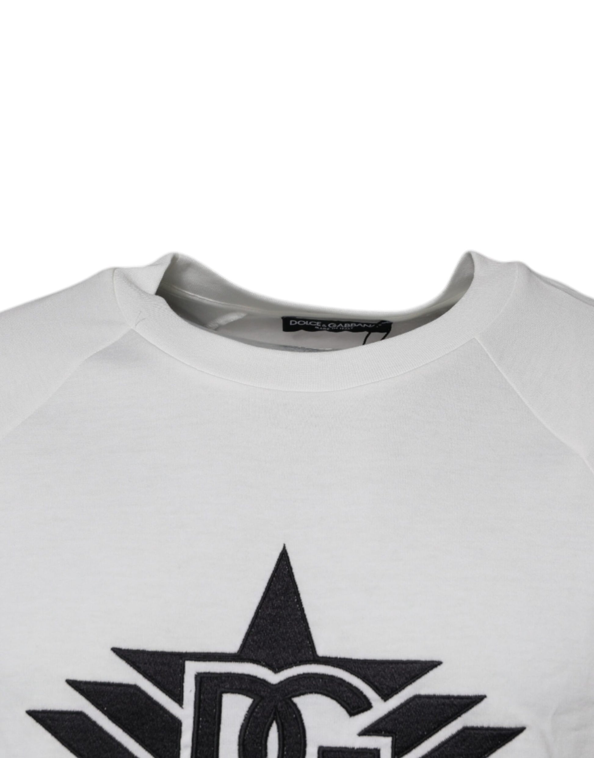 Dolce &amp; Gabbana – Weißes DG Sport-T-Shirt mit Rundhalsausschnitt und kurzen Ärmeln