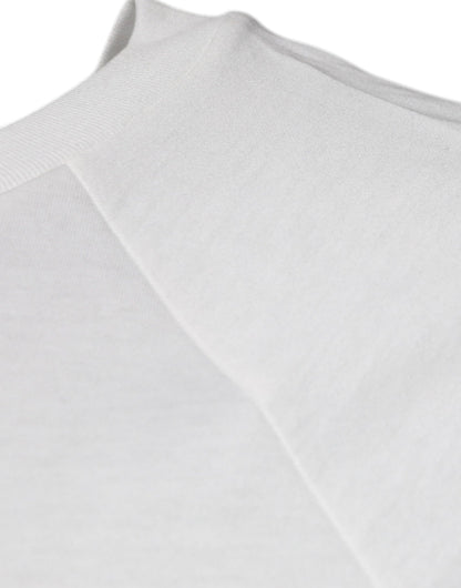 Dolce &amp; Gabbana – Weißes DG Sport-T-Shirt mit Rundhalsausschnitt und kurzen Ärmeln