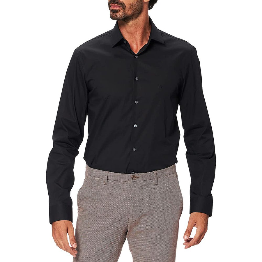 Calvin Klein Schwarzes Baumwollhemd