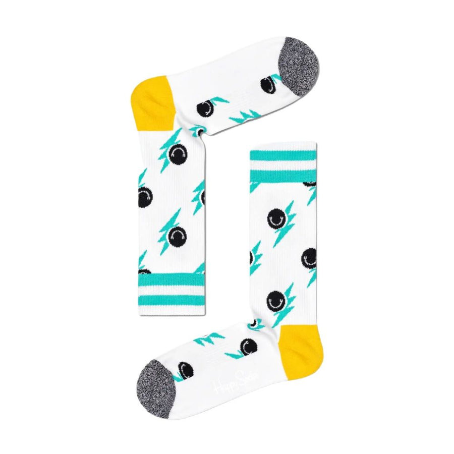 Happy Socks White Cotton Sock
