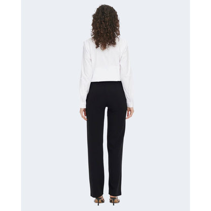 Jacqueline De Yong Black Elastane Pant