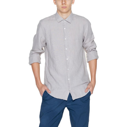 Calvin Klein – Beiges Leinenhemd