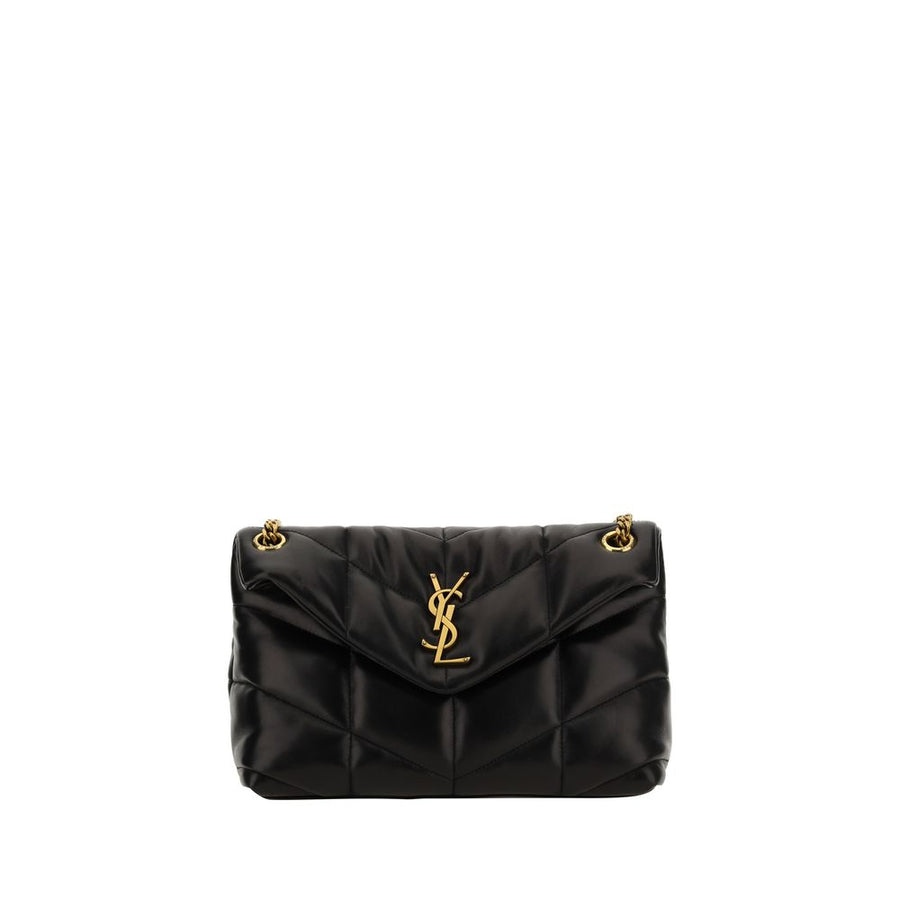 Saint Laurent Black Lamb Ovis Aries Aries Shoulder Bag