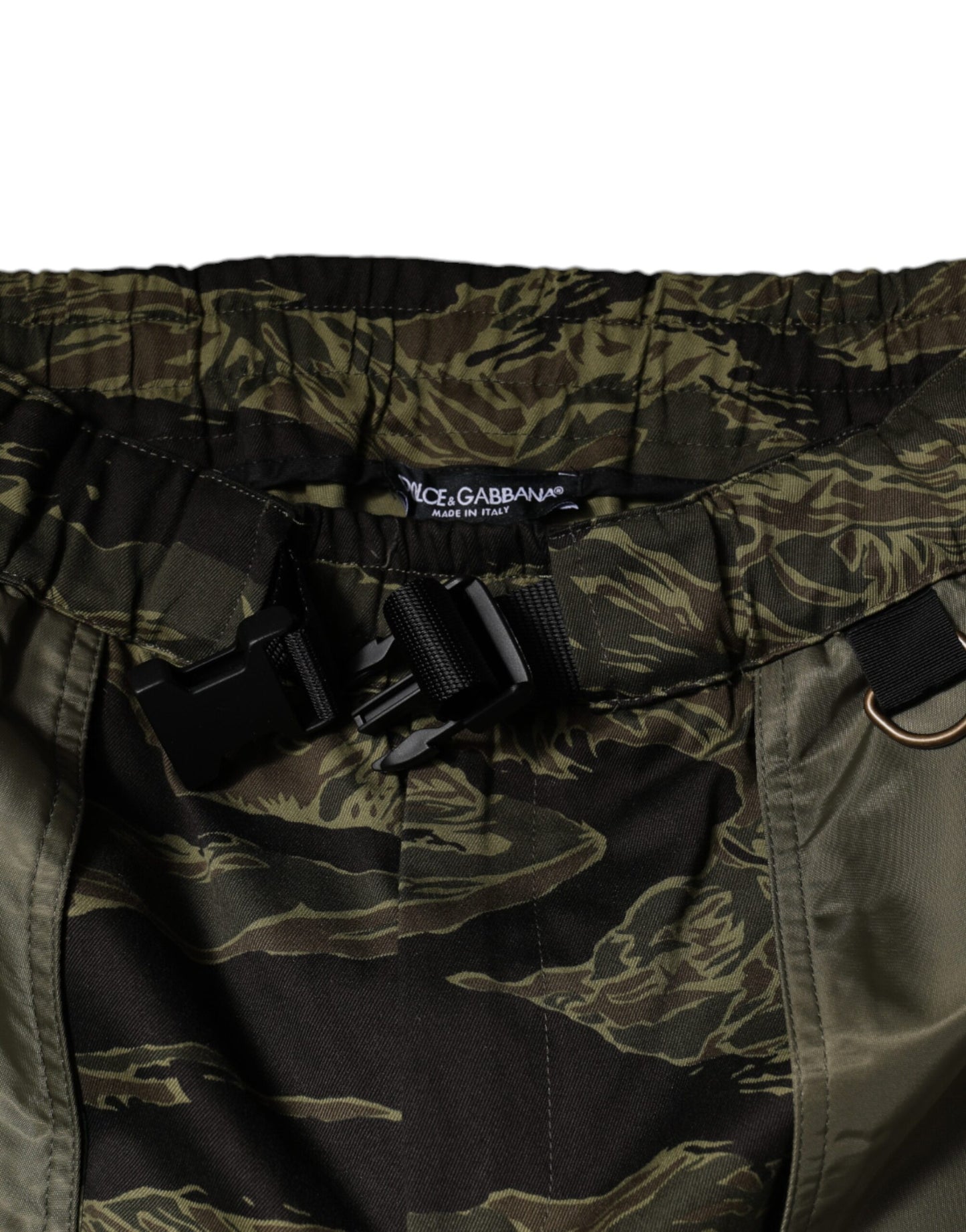 Dolce &amp; Gabbana Grüne Cargo-Jogginghose aus Baumwolle