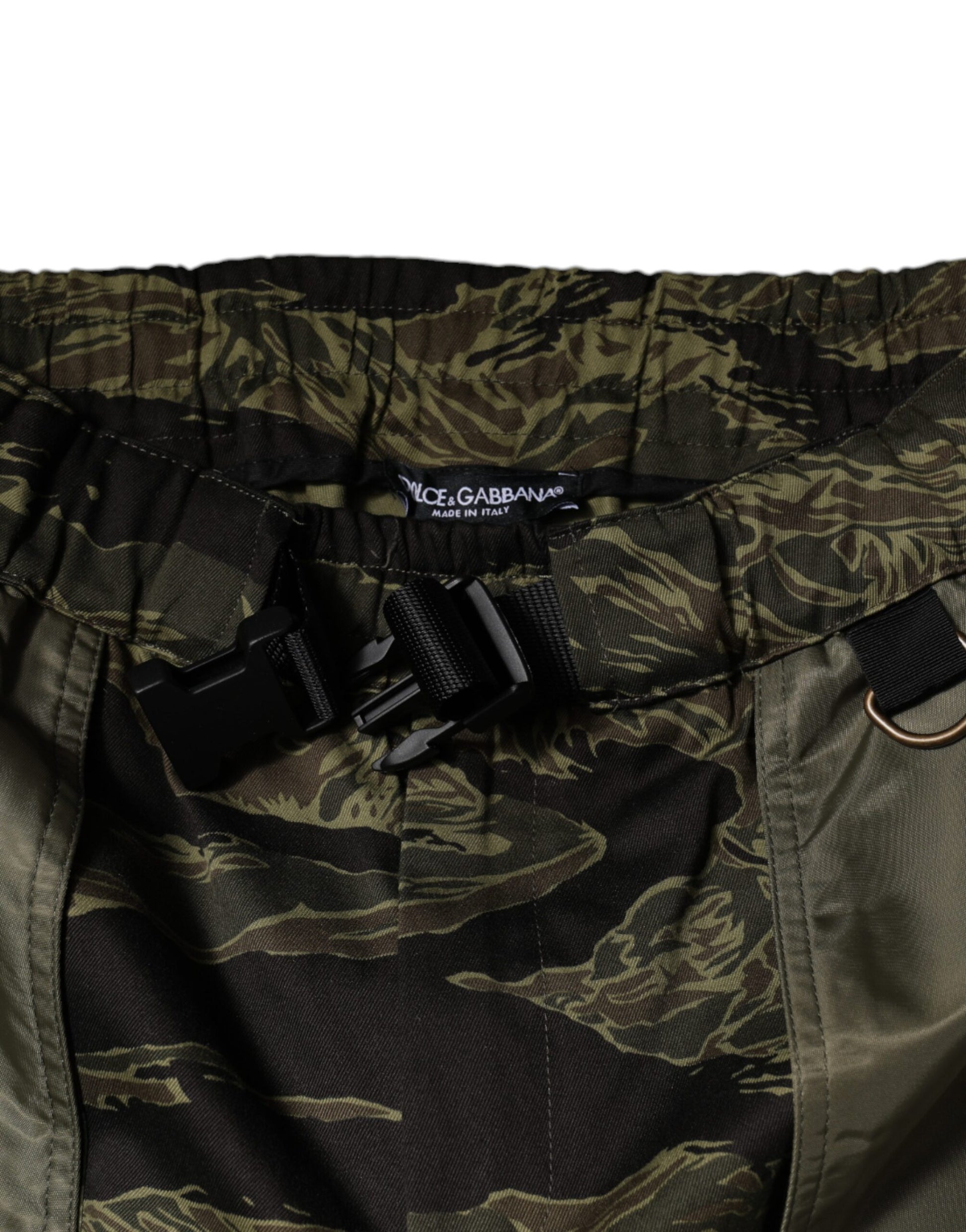 Dolce &amp; Gabbana Grüne Cargo-Jogginghose aus Baumwolle