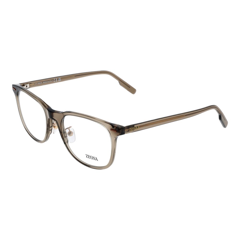Ermenegildo Zegna Brown Acetate Glasses (Frames)