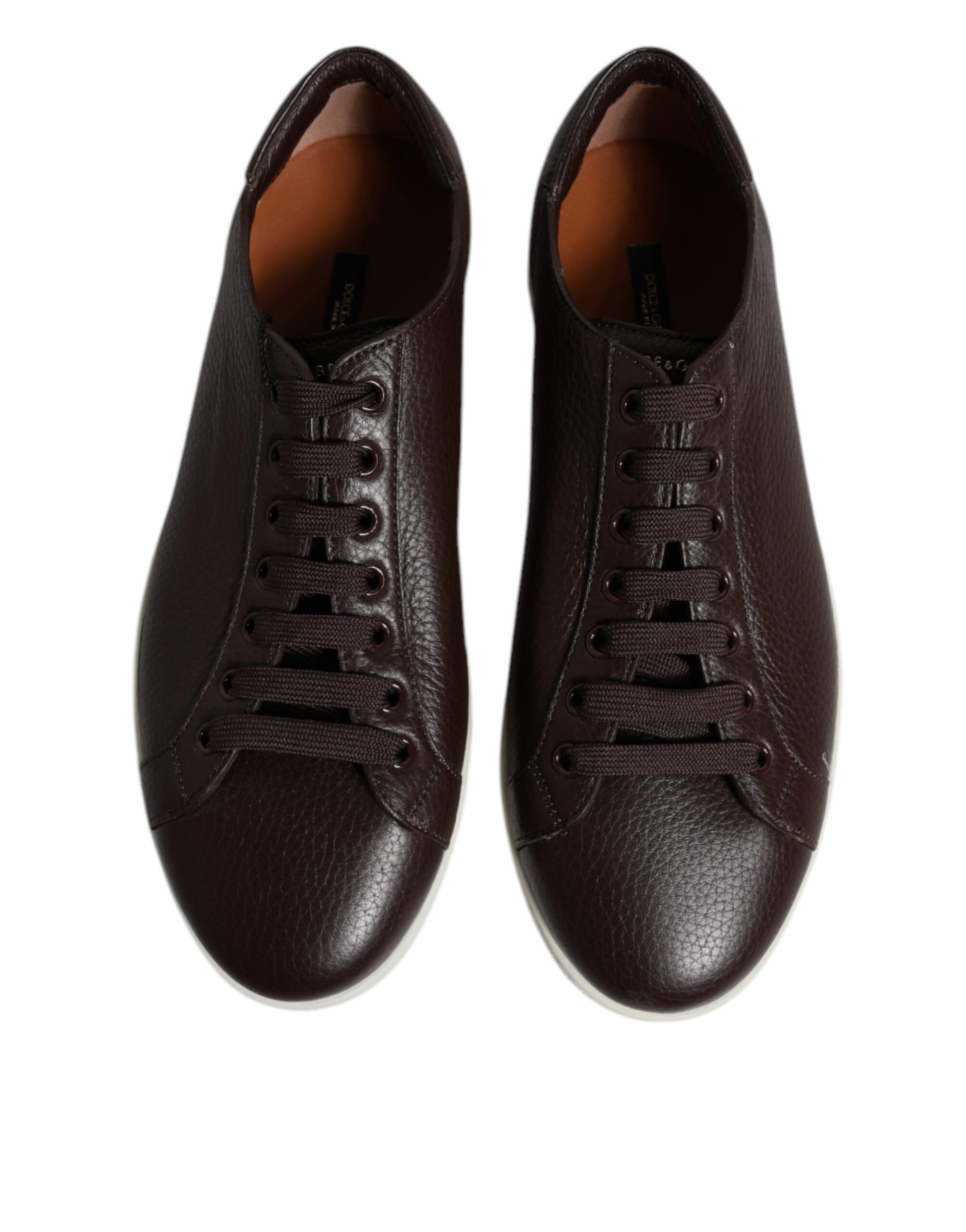 Dolce &amp; Gabbana Braun Low Top Herren Saint Tropez Sneakers Schuhe
