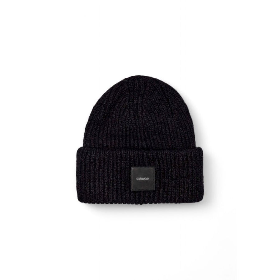 Calvin Klein Black Alpaca Leather Caps Baseball Hat