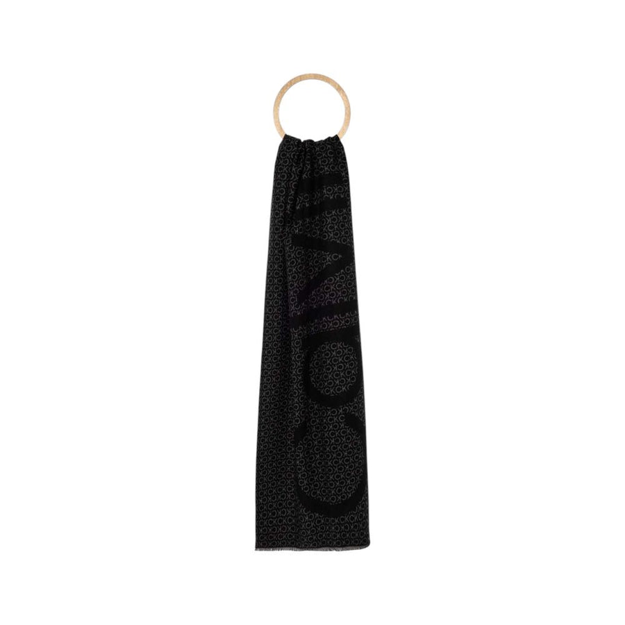 Calvin Klein Black Marabou Scarf