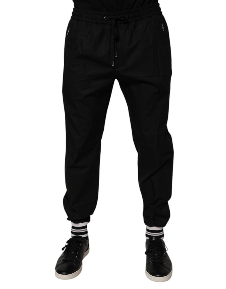 Dolce & Gabbana Schwarze Jogginghose aus Baumwolle für Herren