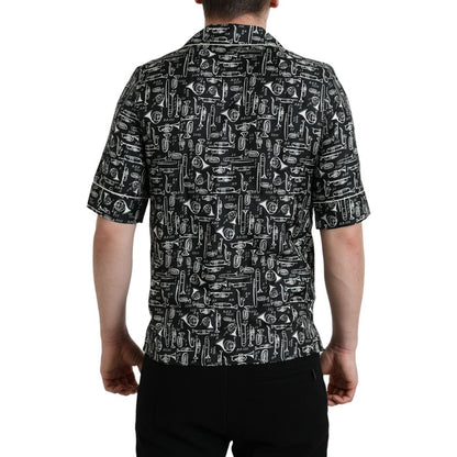 Dolce & Gabbana Black Silk Shirt