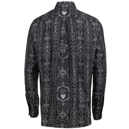 Graues Seidenhemd von Dolce &amp; Gabbana