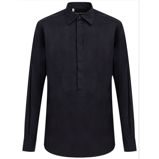 Marineblaues Baumwollhemd von Dolce &amp; Gabbana