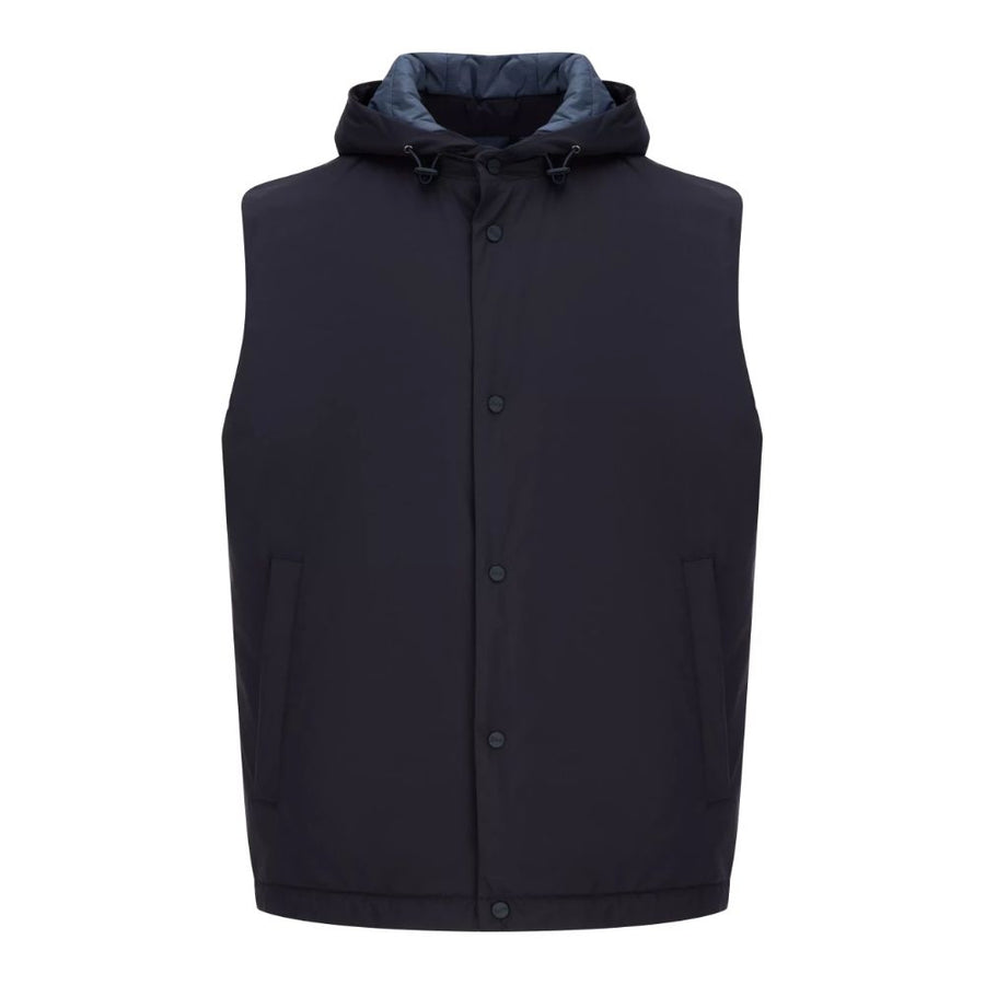 Herno Blue Nylon Vest