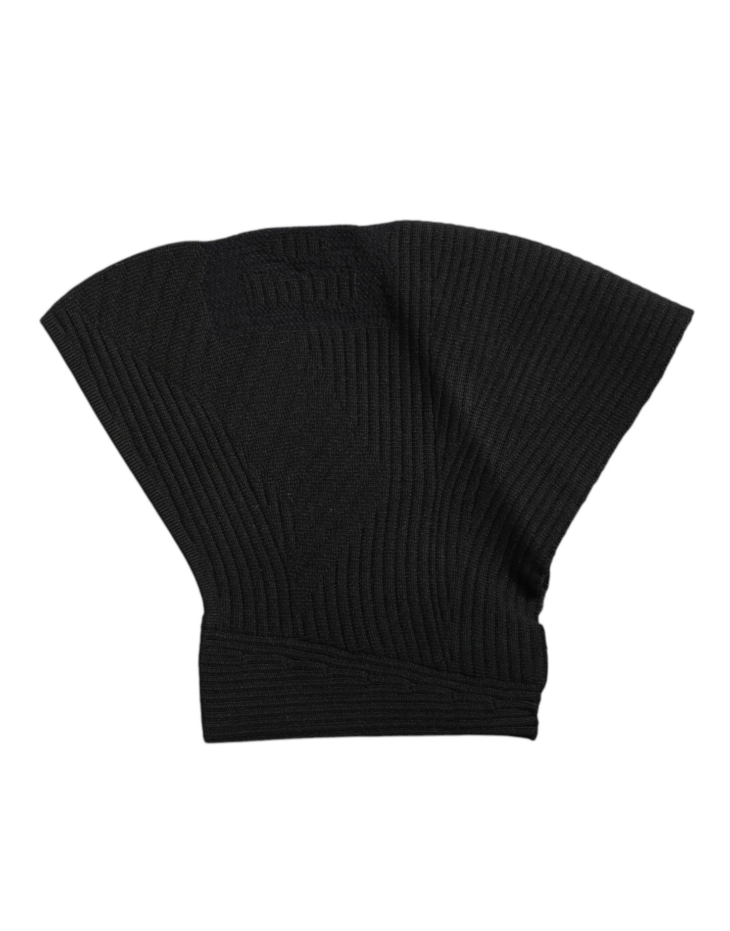 Dolce & Gabbana Black Nylon Knitted Ski Mask Balaclava