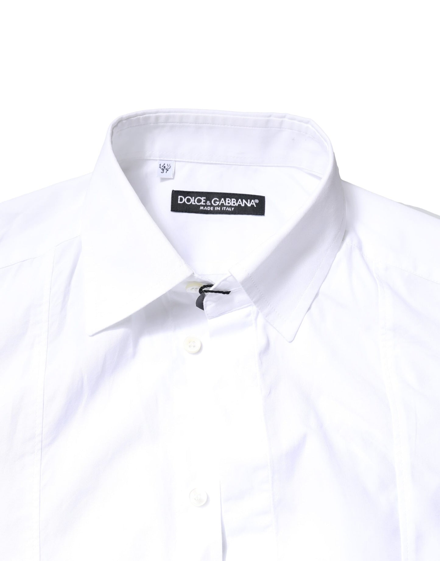 Dolce &amp; Gabbana – Weißes, langärmliges Hemd aus Baumwolle für formelle Anlässe
