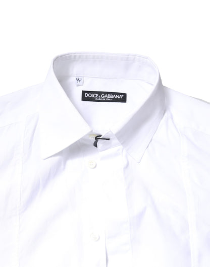 Dolce &amp; Gabbana – Weißes, langärmliges Hemd aus Baumwolle für formelle Anlässe