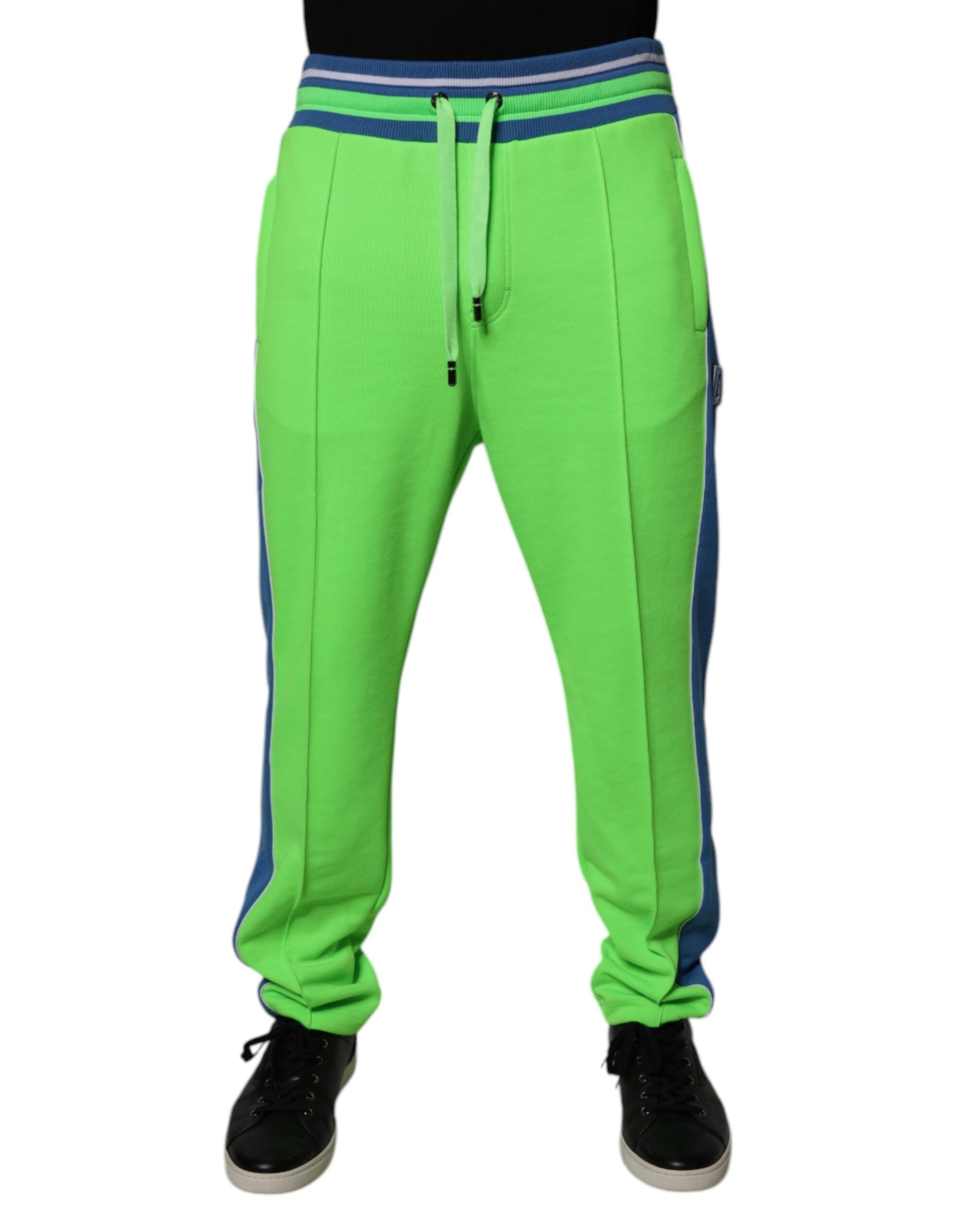 Dolce &amp; Gabbana Grün-Blaue Jogger-Jogginghose