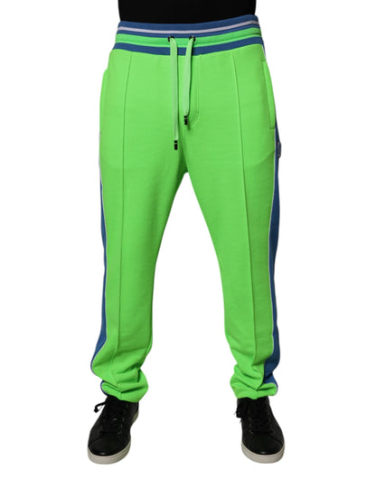Dolce &amp; Gabbana Grün-Blaue Jogger-Jogginghose