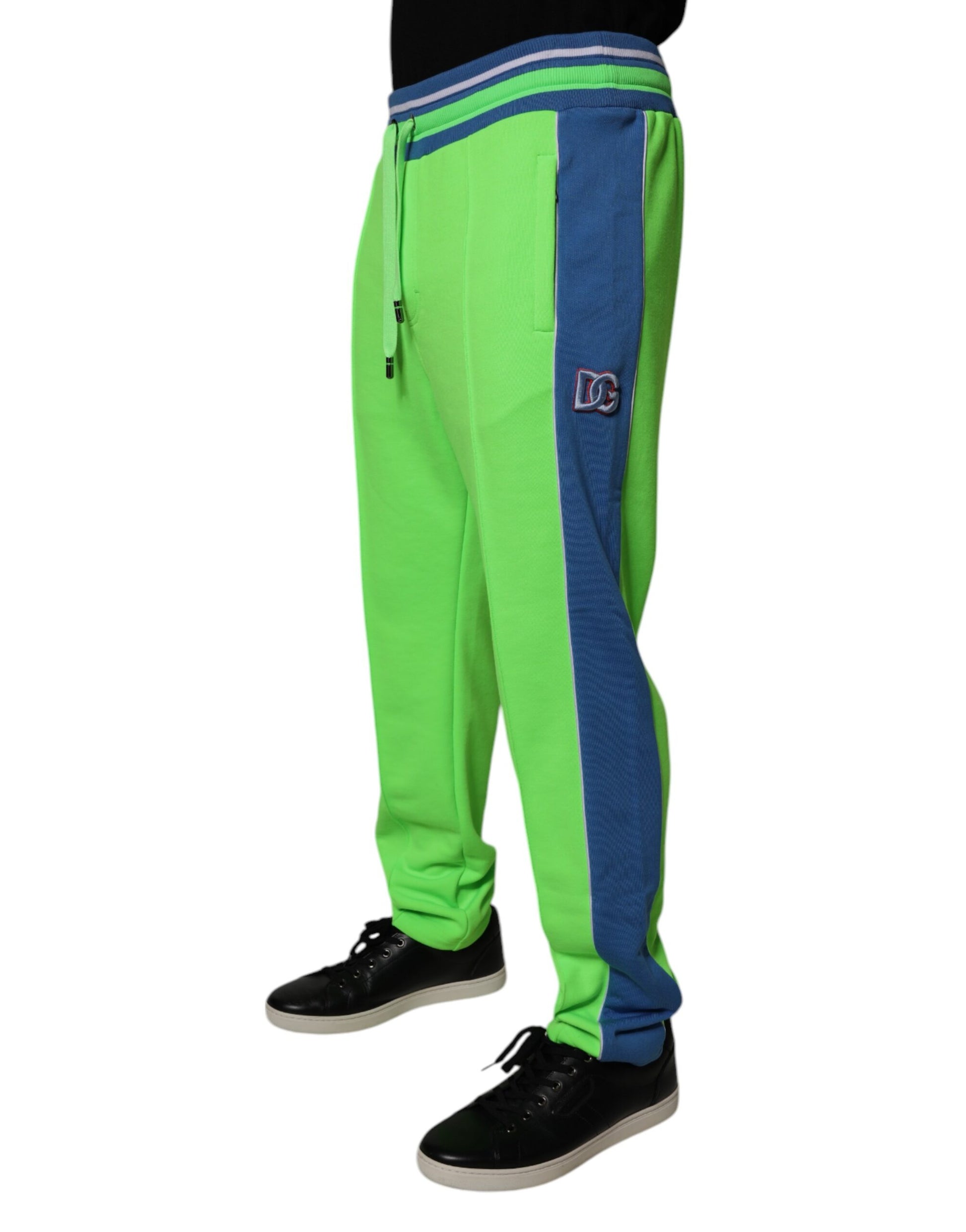 Dolce &amp; Gabbana Grün-Blaue Jogger-Jogginghose