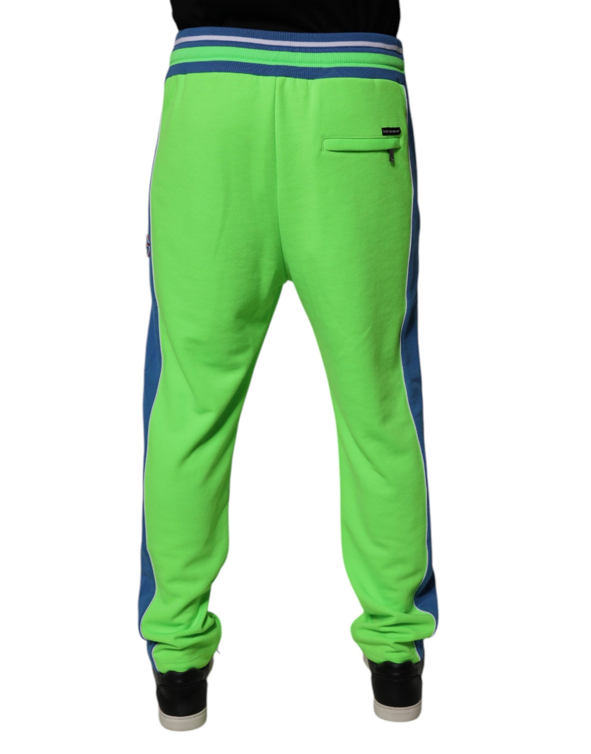 Dolce &amp; Gabbana Grün-Blaue Jogger-Jogginghose