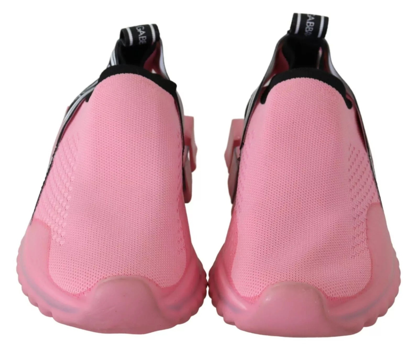 Dolce &amp; Gabbana Pink Low Top Sorrento Sneakers Slip On Casual Schuhe