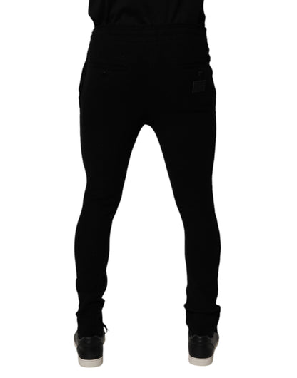 Dolce &amp; Gabbana Schwarze Kaschmir-Jogginghose für Herren