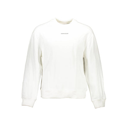 Calvin Klein Weißer Baumwollpullover für Herren