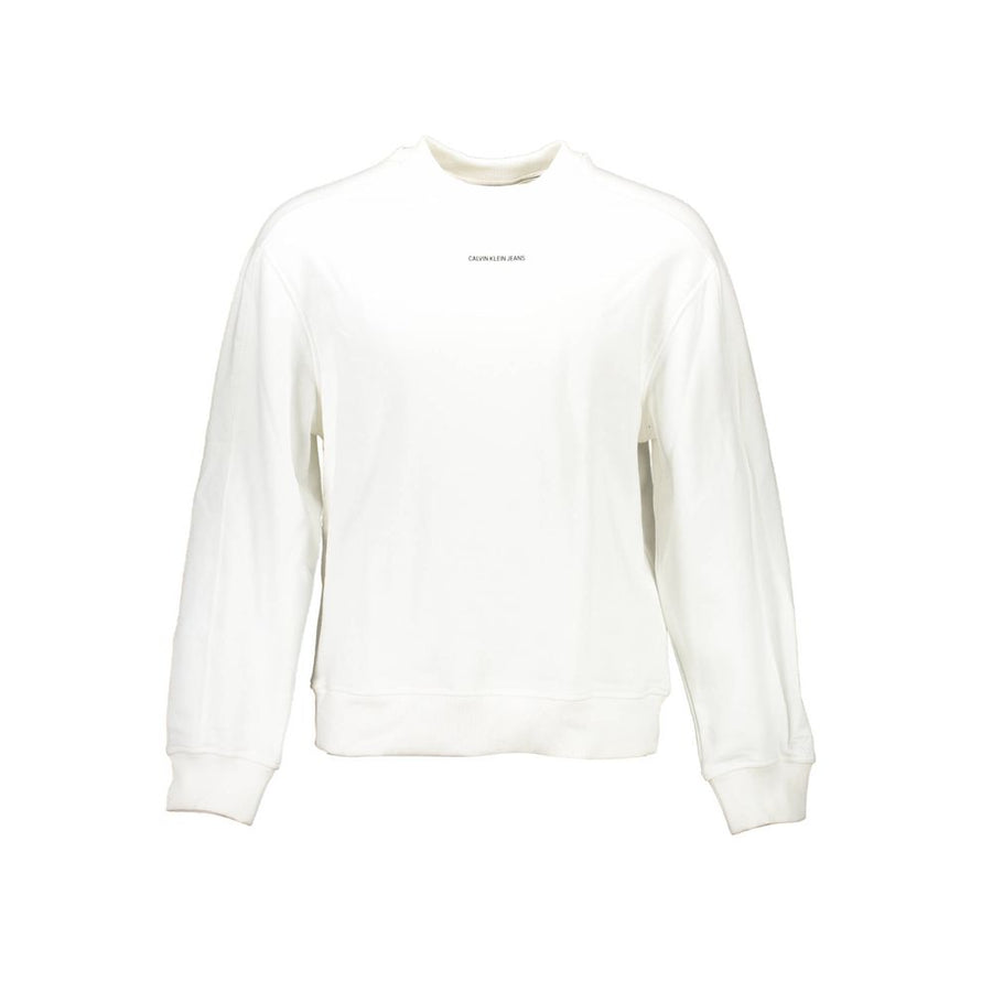 Calvin Klein Weißer Baumwollpullover für Herren