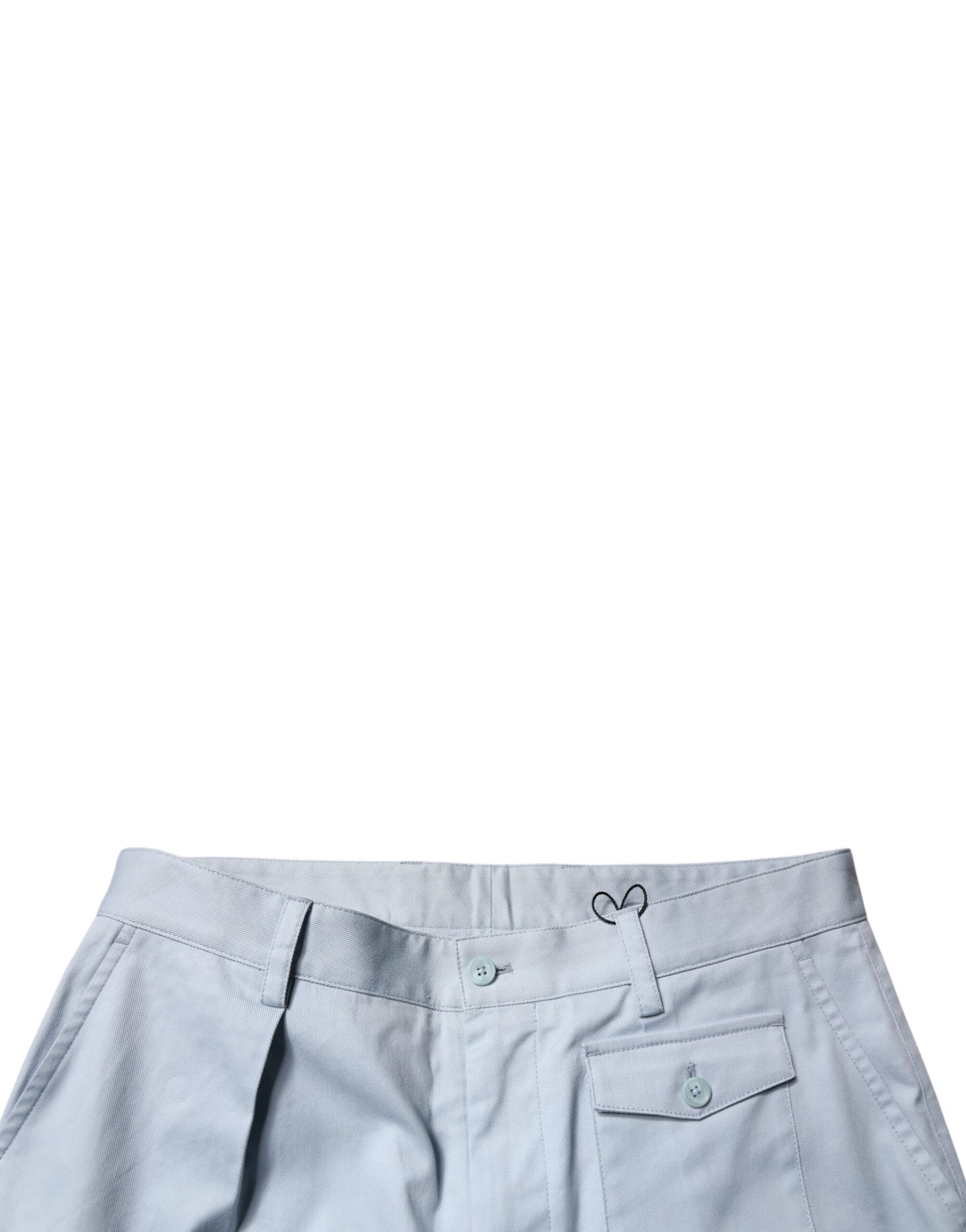 Dolce &amp; Gabbana – Hellblaue Cargo-Karosseriehose aus Baumwolle